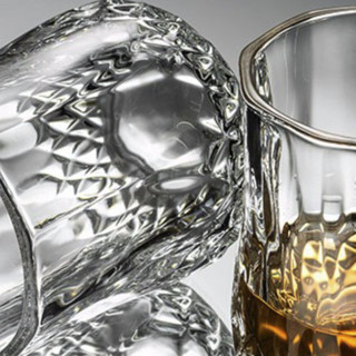 TiaNXI 天喜 TBL190 威士忌酒杯+不锈钢冰块 水晶款 220ml*4+4粒