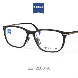 Zeiss\/蔡司 ZS-20004A眼镜框 商务全框弹簧腿  板材+钛材鼻托轻男女镜架 F552磨砂蓝渐变