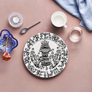 Iittala 魔幻森林餐具 进口北欧风家碗碟套装西餐盘马克杯咖啡杯碟套装 中浅盘 27cm 白色