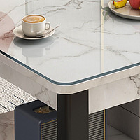 亿家达 茶几客厅家用现代简约茶台卧室小户型桌子意式出租房实用玻璃茶桌