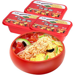 He Chu 和厨 非油炸 冻干食品方便面 番茄鸡蛋面 3盒装（高铁版）