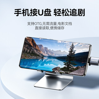  SAMZHE/山泽 通用 Type-C转接头 U盘OTG数据线 USB-C扩展坞 车载转换器头