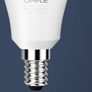 OPPLE 欧普照明 E14小螺口灯泡 4W 白光 5只装