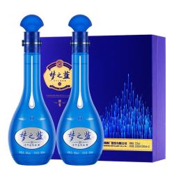 YANGHE 洋河 梦之蓝 蓝色经典 M6 52%vol 浓香型白酒 500ml*2瓶 双支装