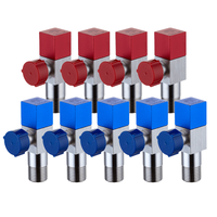 submarine 潜水艇 F301+F302 冷热角阀套装 红*4+蓝*5