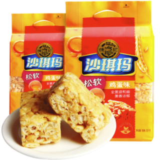徐福记 糕点鸡蛋味沙琪玛525g*3袋