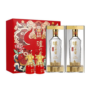 泸州老窖 特曲晶彩 52度 500ml*2 国潮礼盒 牛年吉祥版