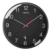 TIMESS P33-1 电波挂钟 全黑色 13英寸