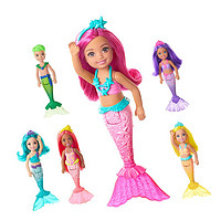 Barbie 芭比 小凯莉的世界系列 GJJ85 小凯莉彩虹美人鱼 芭比娃娃 随机发货1个