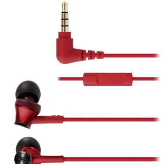 audio-technica 铁三角 ATH-CK350IS 入耳式动圈有线耳机 红色 3.5mm