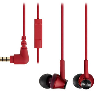 audio-technica 铁三角 ATH-CK350IS 入耳式动圈有线耳机 红色 3.5mm