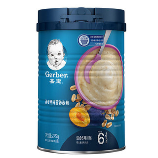 Gerber 嘉宝 米粉 国产版 1段 钙铁锌+2段 南瓜味+3段 燕麦西梅味 250g*3罐