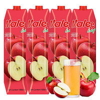 Malee 玛丽 泰国进口果汁饮料苹果汁大瓶婚宴席聚会饮品1L*4瓶