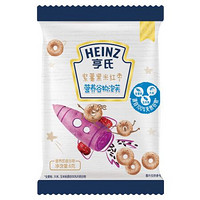 Heinz 亨氏 儿童星星泡芙零食辅食紫薯黑米红枣谷物多样造型泡芙圈6g*1袋