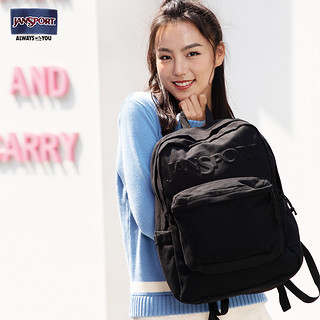 JANSPORT 杰斯伯 黑白休闲双肩包 4QUA帆布包系列