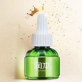 RUNBEN 润本 电热蚊香液 经典绿瓶款 无香型 45ml*5瓶+加热器