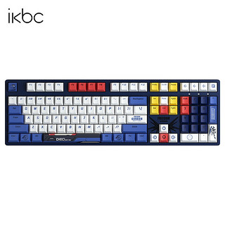 ikbc 高达 机械键盘无线键盘 外设PBT可选 C210 高达自由 有线 cherry 红
