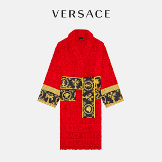 VERSACE/范思哲男女情侣2022新款家居棉质Baroque浴袍