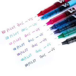 PILOT 百乐 BX-V5 拔帽中性笔 12色 0.5mm 12支装