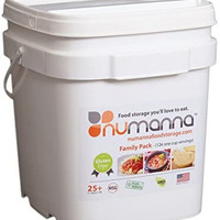 NuManna INT-NMFPGF 126 Meals, Emergency Survival Food Storage Kit, Separate Rations, in a Bucket, 25 Plus Year Shelf Life, GMO-Free &amp; Gluten Free