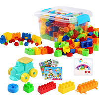 艾福儿 儿童玩具积木拼装拼插塑料玩具启蒙经典色205大颗粒收纳盒装