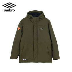 Umbro 茵宝 秋冬新款男子时尚短款连帽运动服 UI213AP2005-205岩褐 S