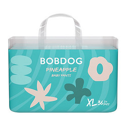 BoBDoG 巴布豆 菠萝系列 婴儿拉拉裤 XL36片