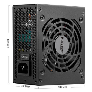 超频三钒星GI-FX500铜牌SFX电源500W额定