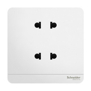 Schneider Electric 施耐德电气 AvatarOn绎尚系列 E83426U2_WE_C1 四孔插座 镜瓷白