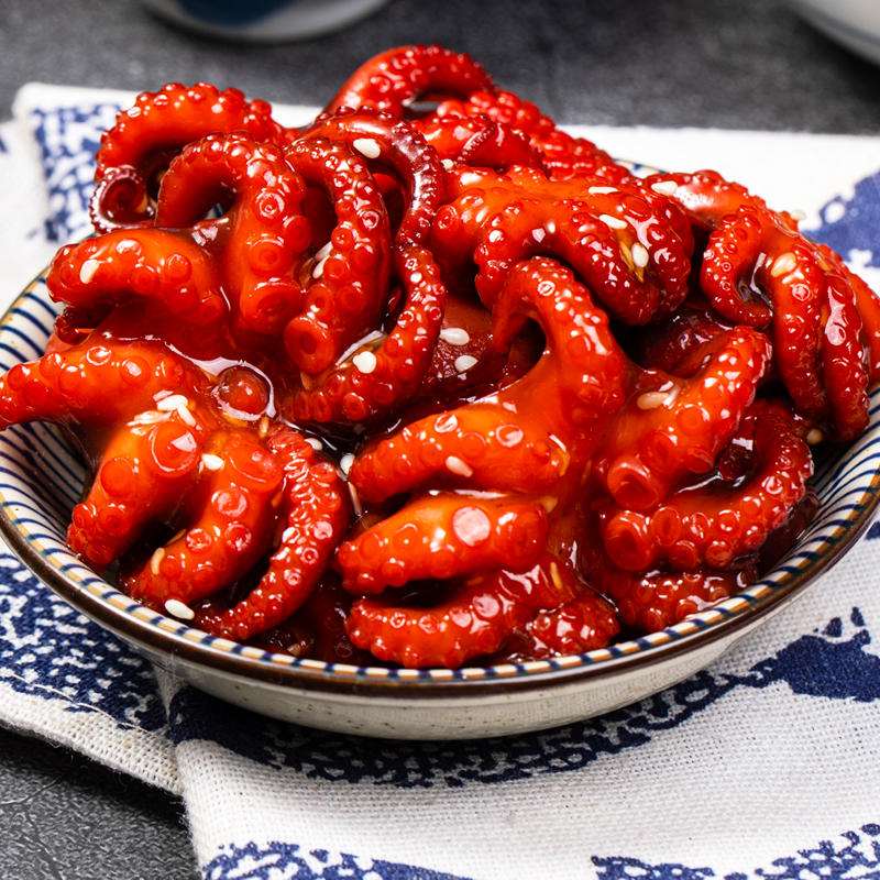 阿杏屋 八爪鱼熟食即食芝麻味付章鱼寿司料理海鲜日式章鱼小吃200g