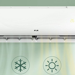 AUX 奥克斯 空调挂机 1.5匹 新能效变频冷暖 快速冷暖 自清洁壁挂式空调 KFR-35GW/BpR3AQJ18(B3)