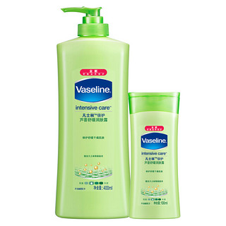 Vaseline 凡士林 倍护系列 芦荟舒缓润肤露 400ml+100ml