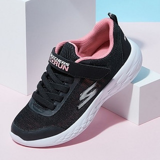 SKECHERS 斯凯奇 GO RUN 600 女童休闲运动鞋 664121L/BLK 黑色 35码