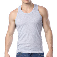 Langsha 浪莎 男士纯棉背心 k3019 灰色 XXXL