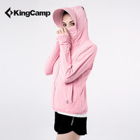 KingCamp防晒衣男女UPF50+防紫外线夏季轻薄透气情侣防晒服皮肤衣 女士白色UPF50+ L 女士粉色UPF50+ XL