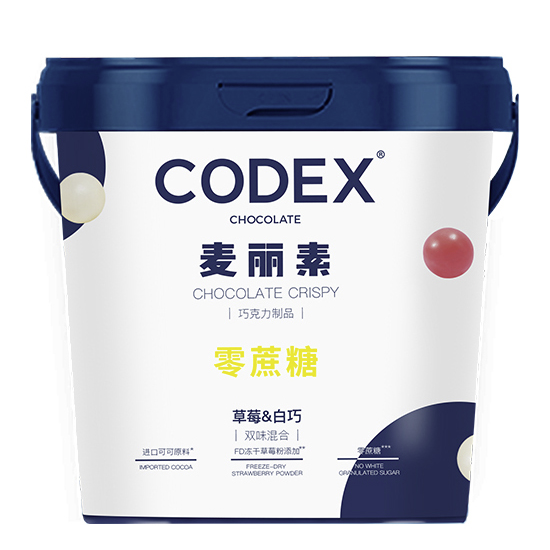 CODEX 巧克力 零蔗糖 麦丽素 草莓&白巧 520g