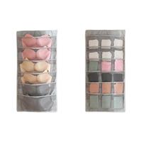 卡维瑞 收纳挂袋 80*40cm 6格+18格 灰色