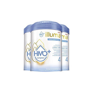 illuma 启赋 HMO+系列 儿童奶粉 港版 4段 850g*3罐