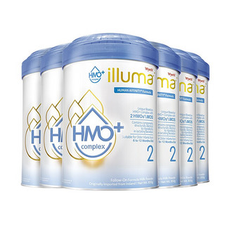 illuma 启赋 HMO+系列 较大婴儿奶粉 港版 2段 850g*6罐