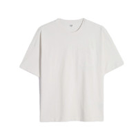Gap 盖璞 男女款圆领短袖T恤 699888 灰白色 XXS