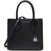 MICHAEL KORS 迈克·科尔斯 MERCER系列 女士牛皮手提包 30F6SM9M2L 黑色 中号