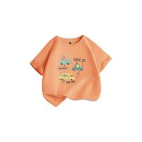 JEANSWEST 真维斯 JU-21-573005 男童短袖T恤 亮橘色 150cm