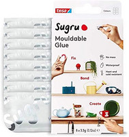 Sugru I000954 彩色胶泥 用于创意修复、固定和制作的多功能胶泥，8 件装，白色