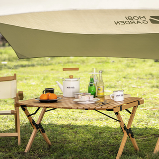 MOBI GARDEN 牧高笛 蛋卷八角桌 NX21665054 原木色 90*90*45cm