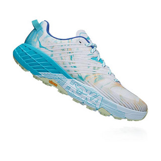 HOKA ONE ONE  Speedgoat 4 女子越野跑鞋 1106527-TGT 蓝白色 38.5