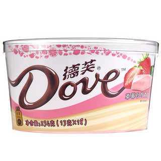 Dove 德芙 草莓白巧克力 234g