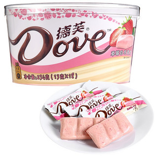 Dove 德芙 草莓白巧克力 234g