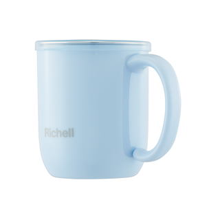 Richell 利其尔 宝宝餐具 辅食研磨碗 儿童不锈钢碗 婴儿餐具碗 不锈钢水杯 水杯 270ml
