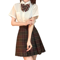 春日制服部 鎏金 JK制服 女士格裙 红色 39cm S