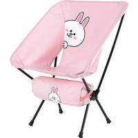 MOBI GARDEN 牧高笛 Line Friends 联名款 户外折叠椅 NX21665001 可妮兔粉